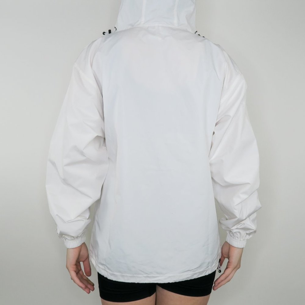 Champion White Pullover Half Zip Windbreaker - image 5